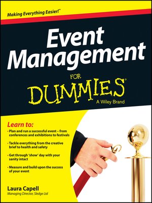 cover image of Event Management For Dummies